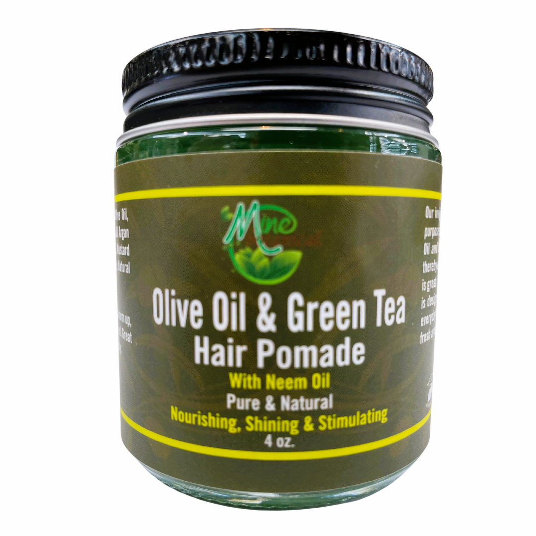 Olive Oil & Green Tea Hair Pomade Mine Botanicals