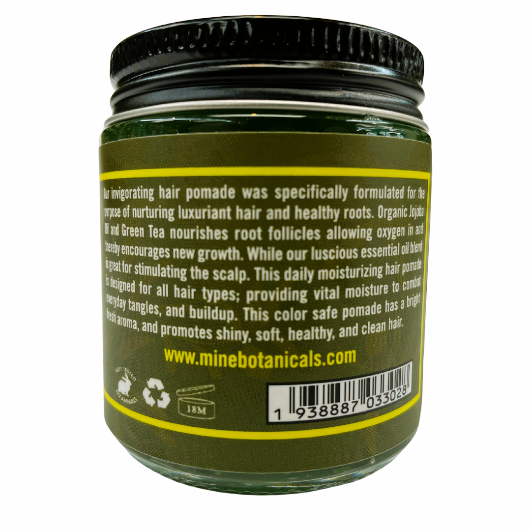 Olive Oil & Green Tea Hair Pomade Mine Botanicals