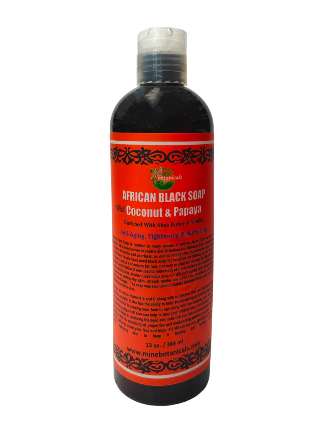 African Black Soap With Coconut & Papaya