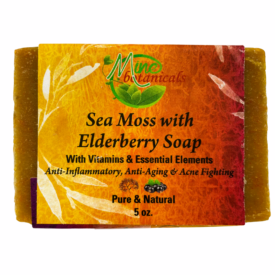 Sea Moss with Elderberry Handmade Soap