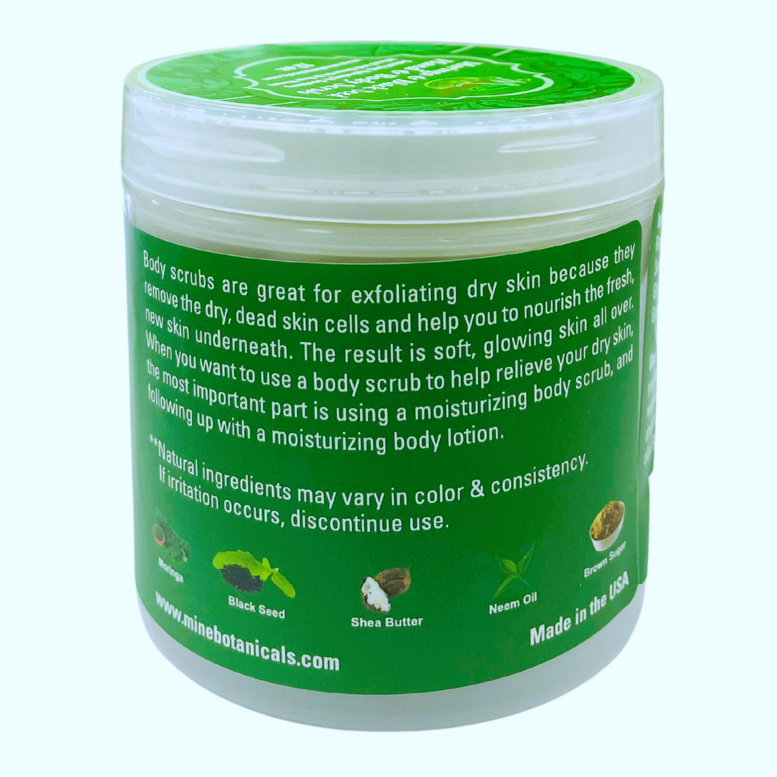 Body Scrub Infused with Moringa & Black Seed