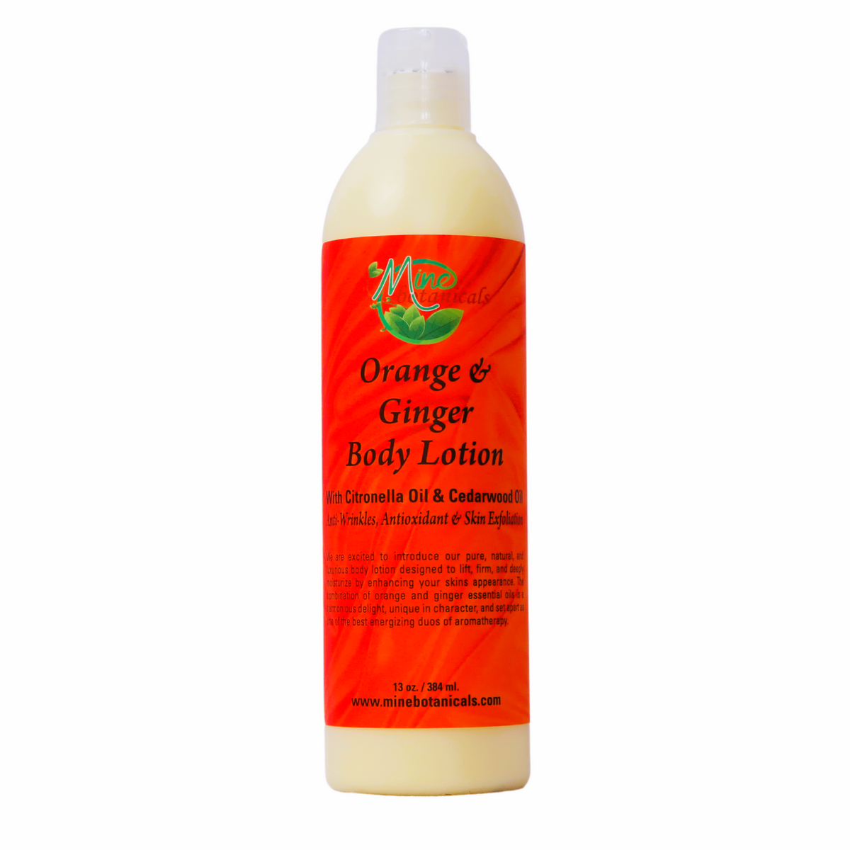 Orange & Ginger Body Lotion – Mine Botanicals