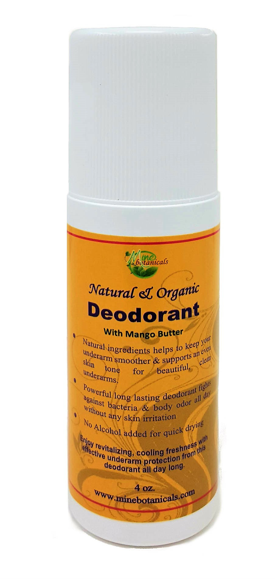 Natural & Organic Deodorant With Mango Butter