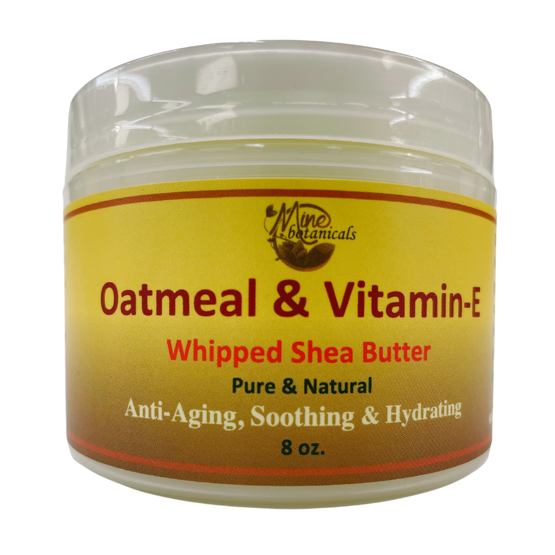 Oatmeal & VitaminE Whipped Shea Butter Mine Botanicals