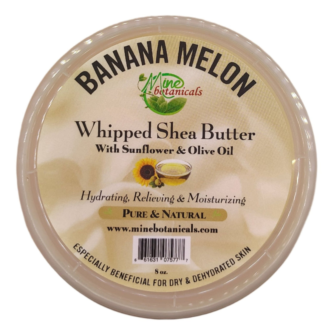 Promotional Banana Melon Whipped Shea Butter with Sunflower & Olive Oil 8oz