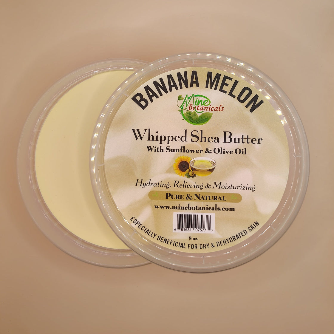 Promotional Banana Melon Whipped Shea Butter with Sunflower & Olive Oil 8oz