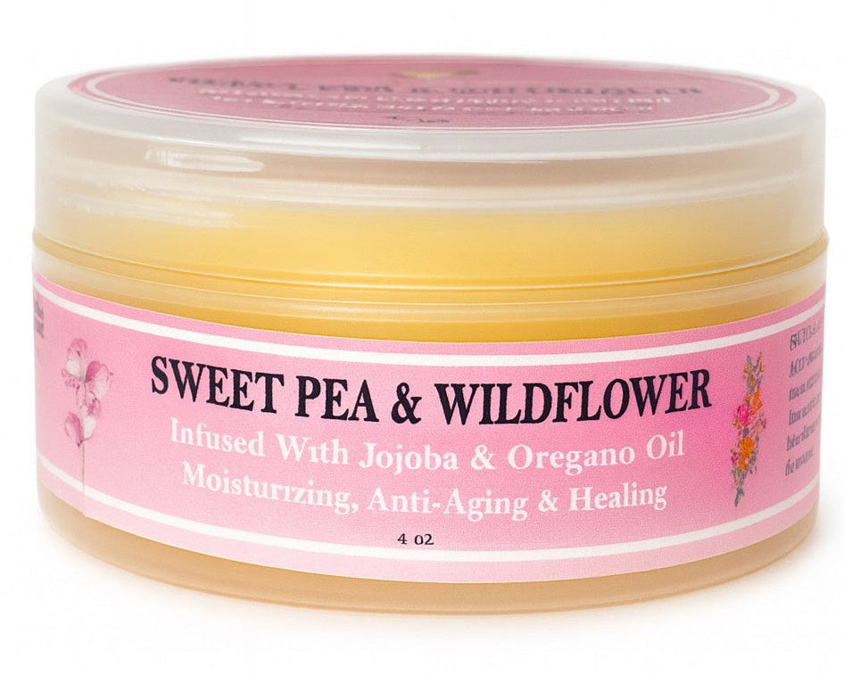Sweet Pea & Wild Flower infused shea butter