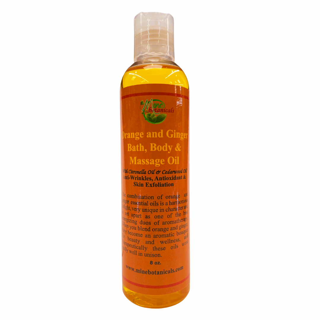 Orange & Ginger Bath, Body & Massage Oil