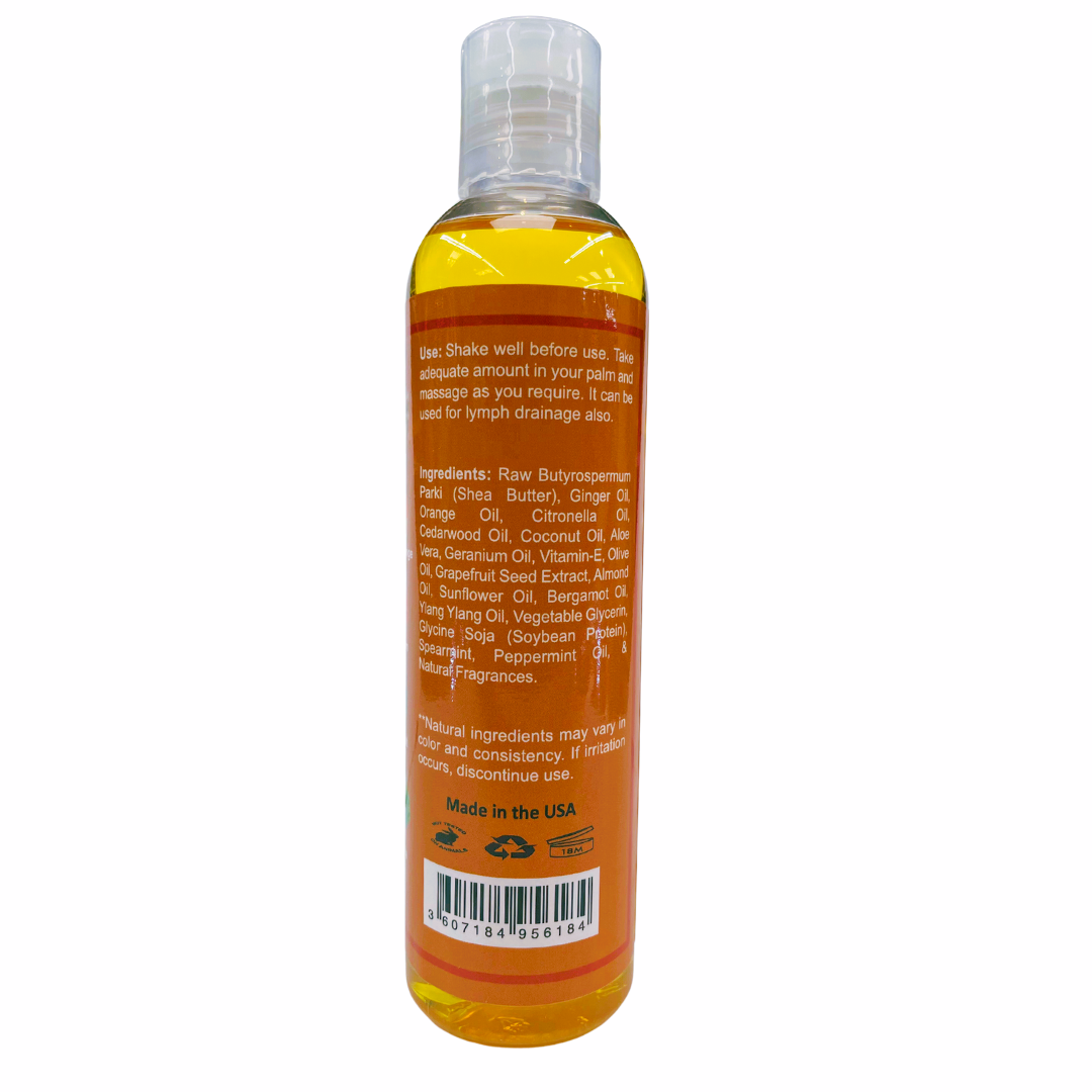 Orange & Ginger Bath, Body & Massage Oil