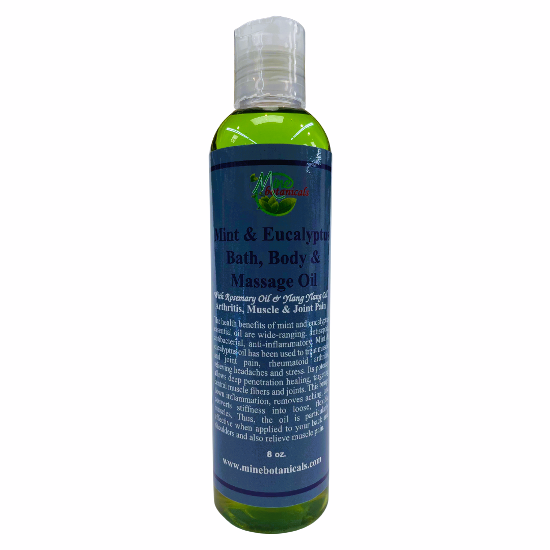 Mint & Eucalyptus Bath, Body & Massage Oil