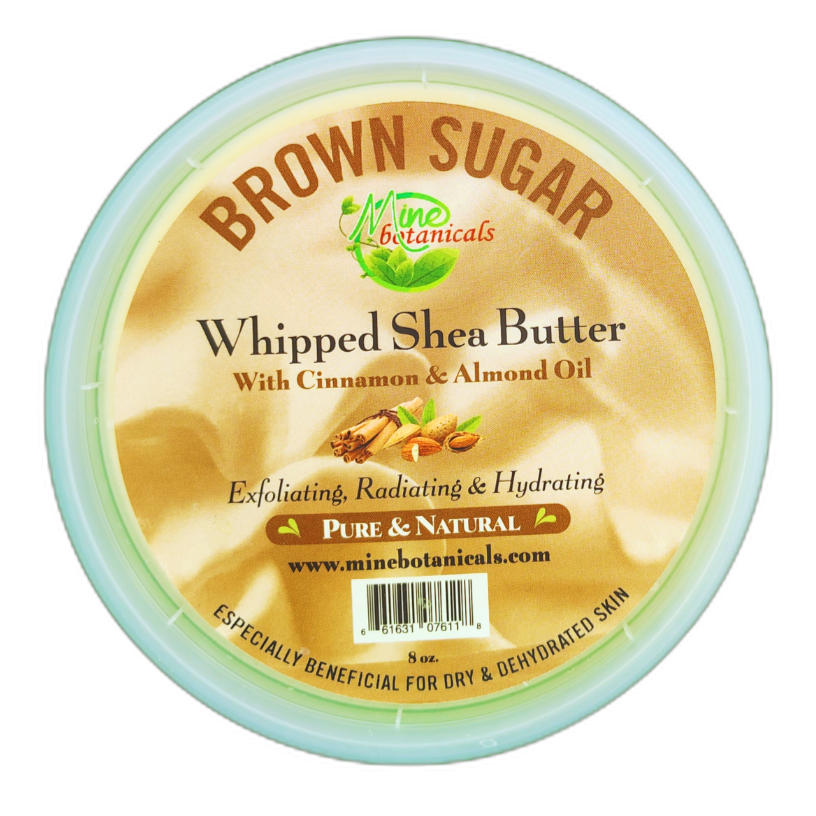 Promotional Brown Sugar Whipped Shea Butter with Cinnamon & Almond Oil 8oz