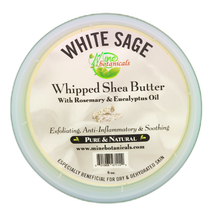 Promotional White Sage Whipped Shea Butter with Rosemary & Eucalyptus Oil 8oz