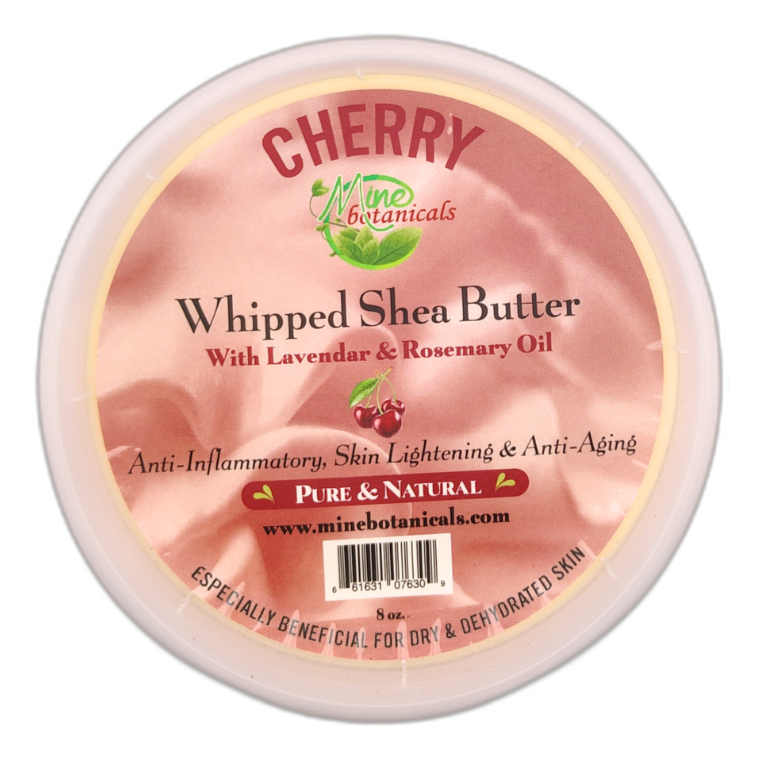 Promotional Cherry Whipped Shea Butter with Lavender & Rosemary Oil 8oz