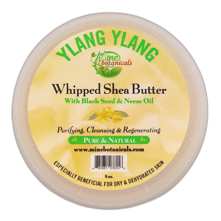 Promotional Ylang Ylang Whipped Shea Butter with Black Seed & Neem Oil 8oz