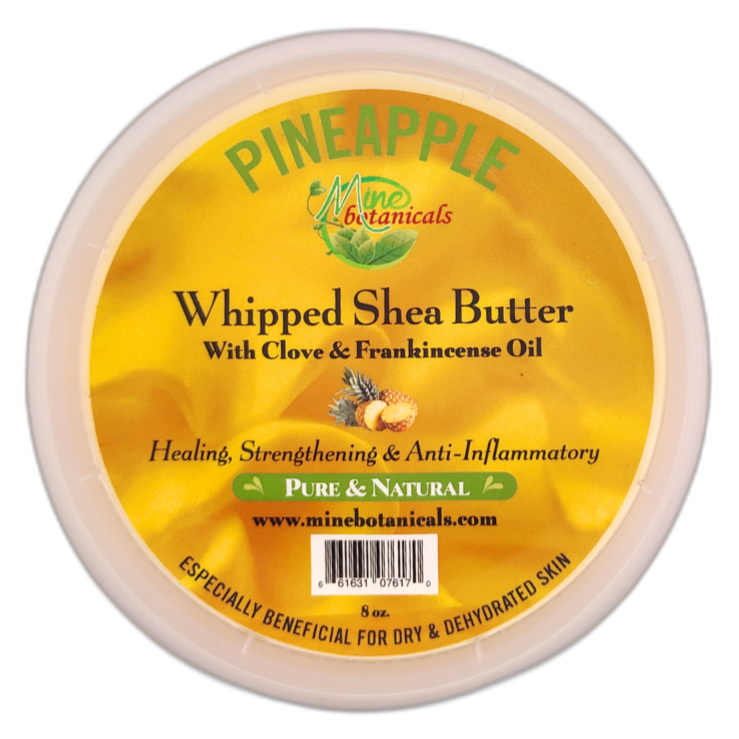 Promotional Pineapple Whipped Shea Butter with Clove & Frankincense Oil 8oz