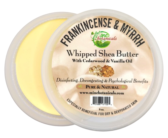 Promotional Frankincense & Myrrh Whipped Shea Butter with Cedarwood & Vanilla Oil 8oz