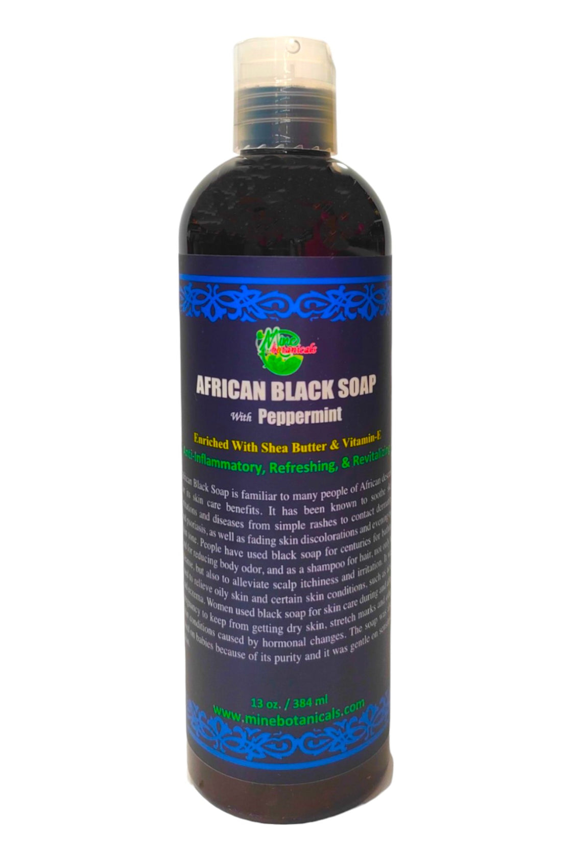 African Black Soap With Peppermint