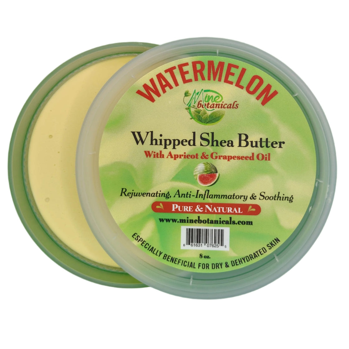 Promotional Watermelon Whipped Shea Butter with Apricot & Grapeseed Oil 8oz