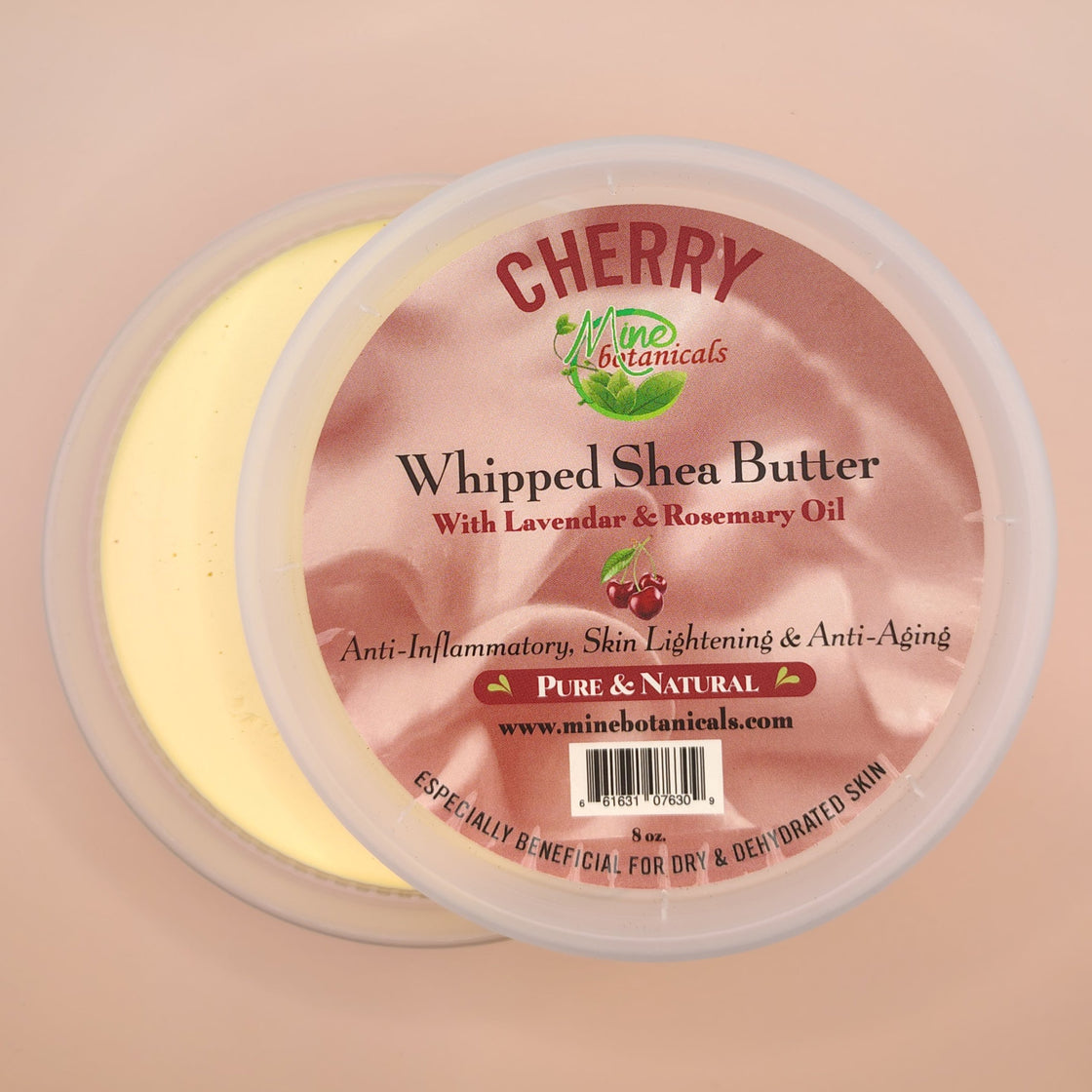 Promotional Cherry Whipped Shea Butter with Lavender & Rosemary Oil 8oz