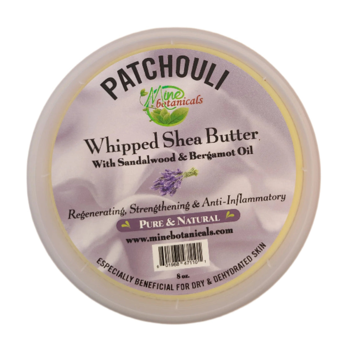 Promotional Patchouli Whipped Shea Butter with Sandalwood & Bergamot Oil 8oz