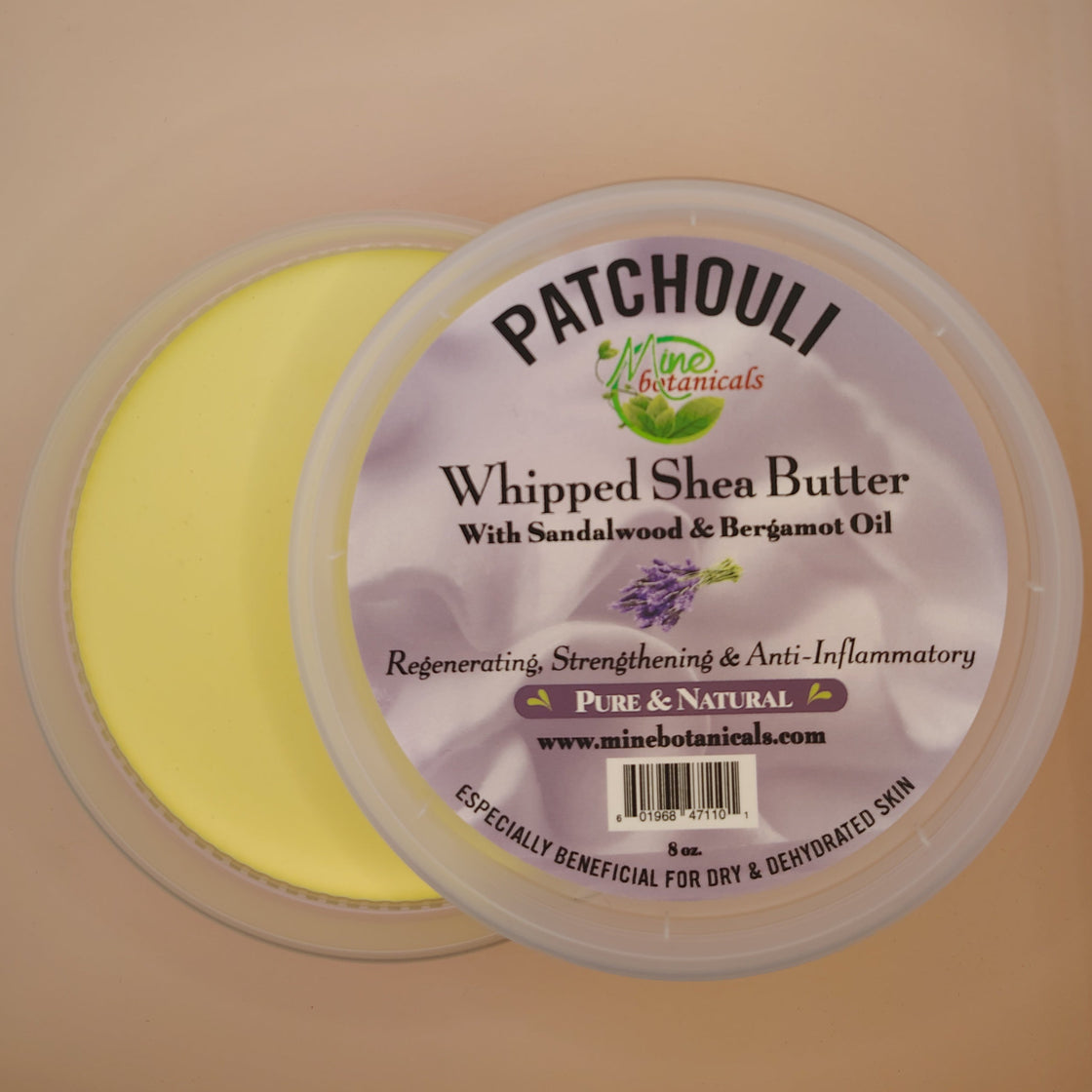 Promotional Patchouli Whipped Shea Butter with Sandalwood & Bergamot Oil 8oz