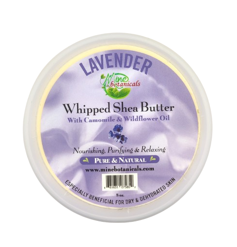 Promotional Lavender Whipped Shea Butter with Camomile & Wildflower Oil 8oz