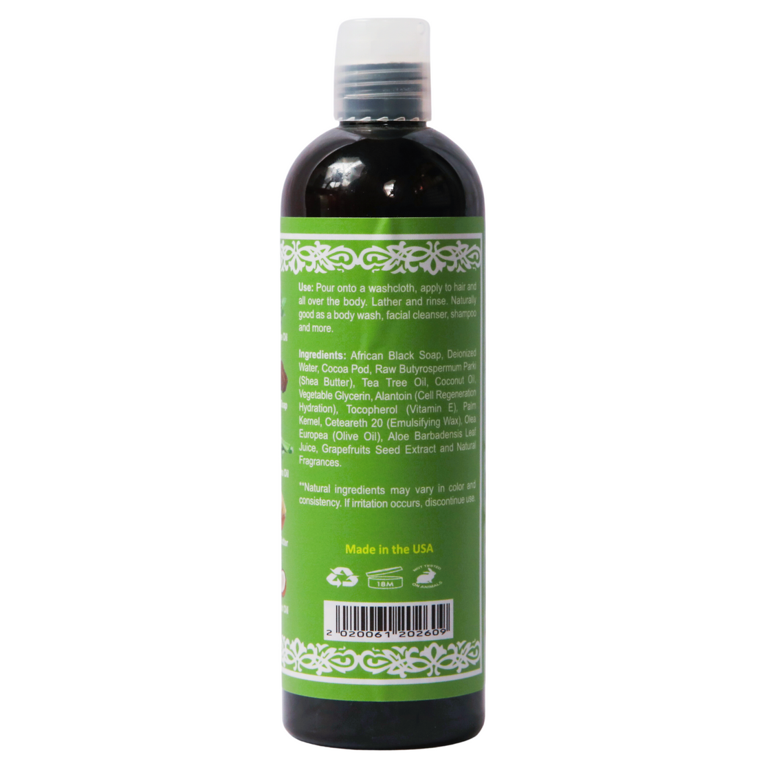 African Black Soap with Tea tree