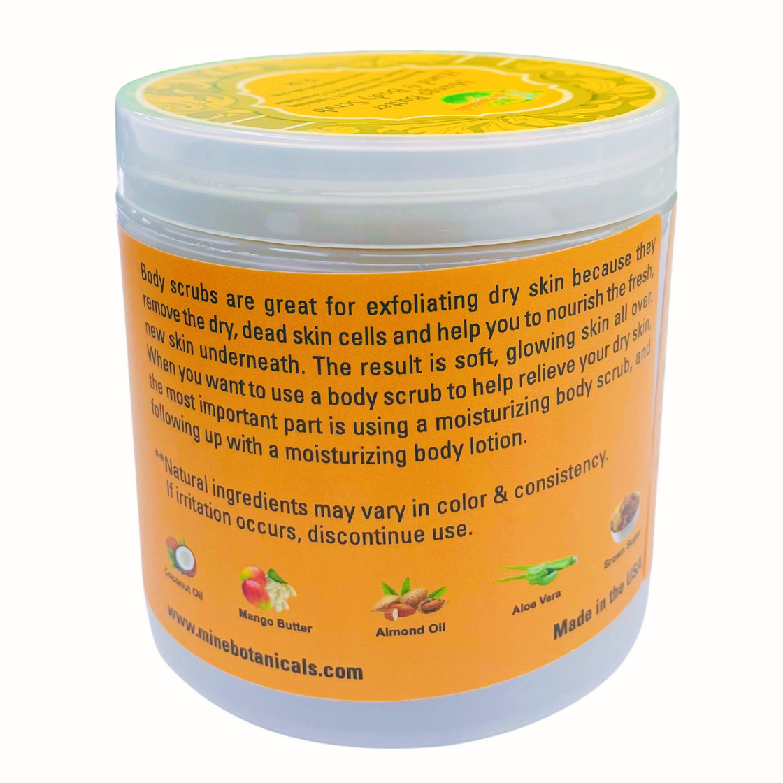 Body Scrub Infused with Mango Butter