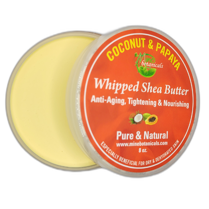 Coconut & Papaya Whipped Shea Butter – Mine Botanicals