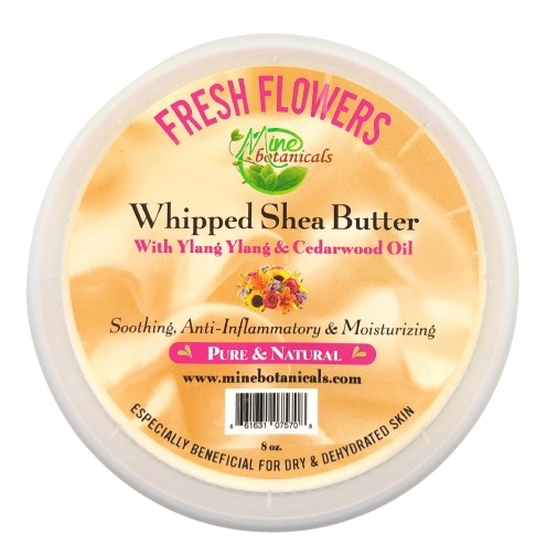 Promotional Fresh Flowers Whipped Shea Butter with Ylang Ylang & Cedarwood Oil 8oz