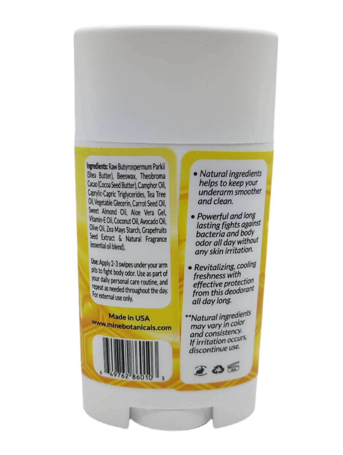 Pure & Natural Milk & Honey Deodorant