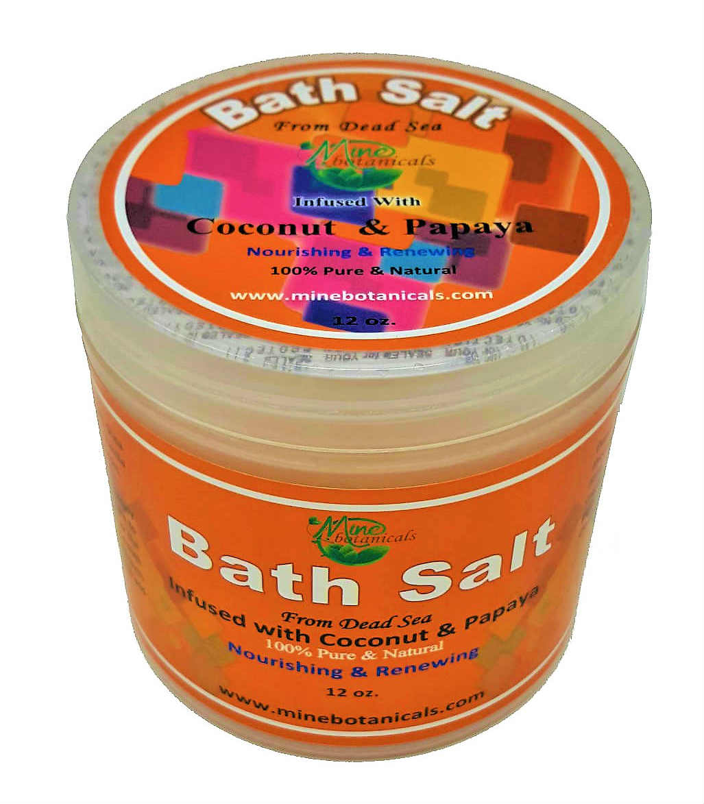 Bath Salt Infused with Coconut & Papaya