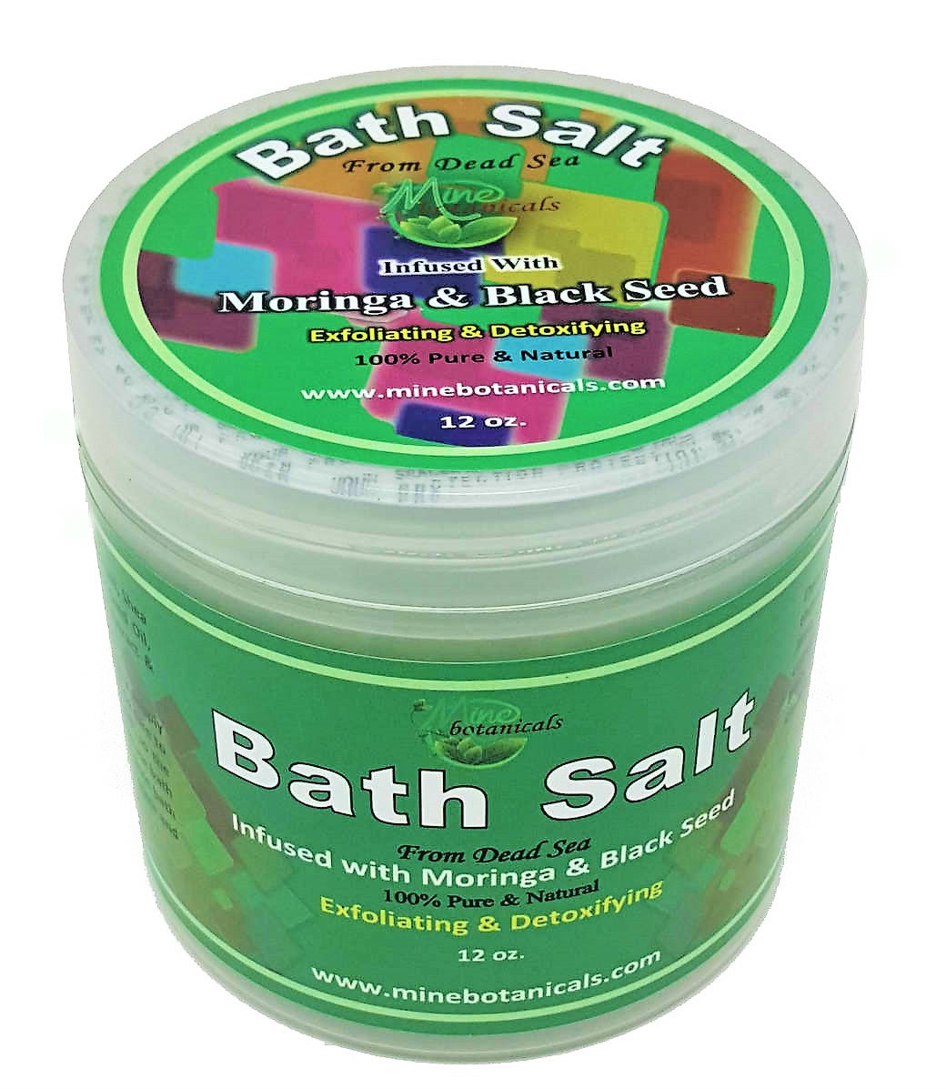 Bath Salt Infused with Moringa & Black Seed
