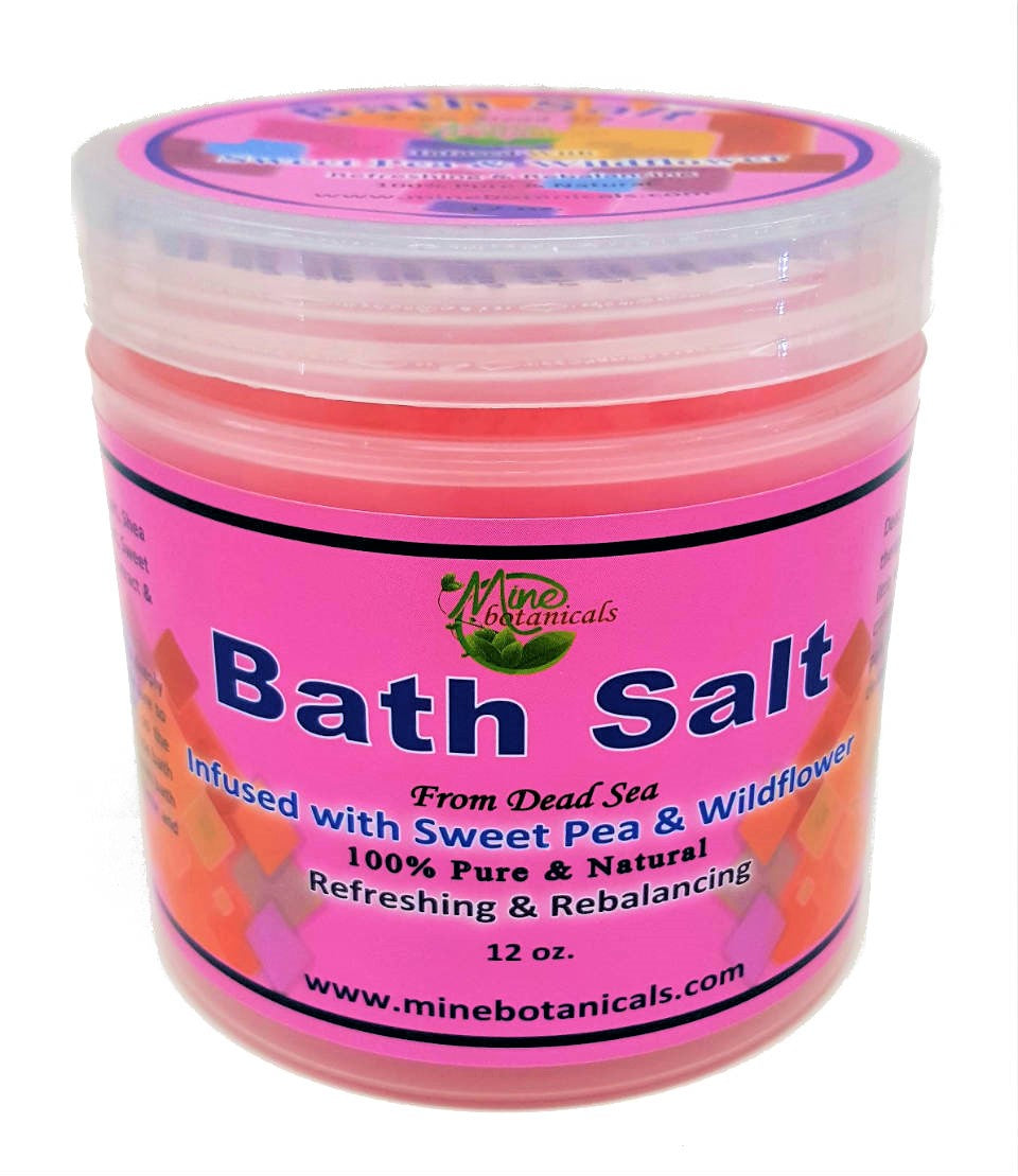 Bath Salt Infused with Sweet Pea & Wildflower