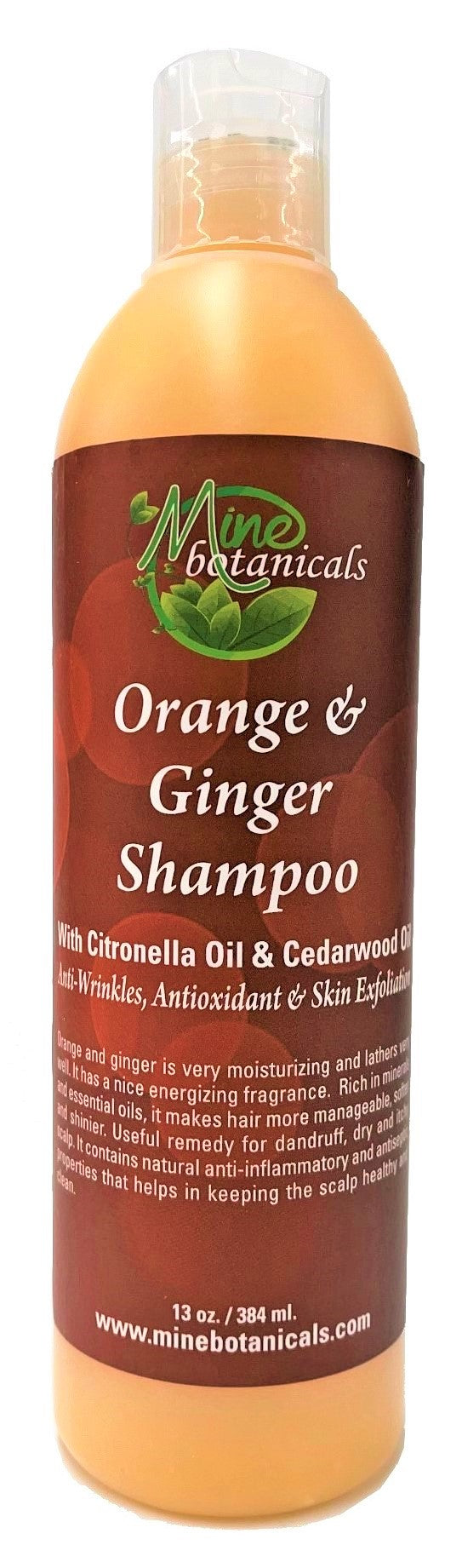 Orange Ginger Shampoo Mine Botanicals