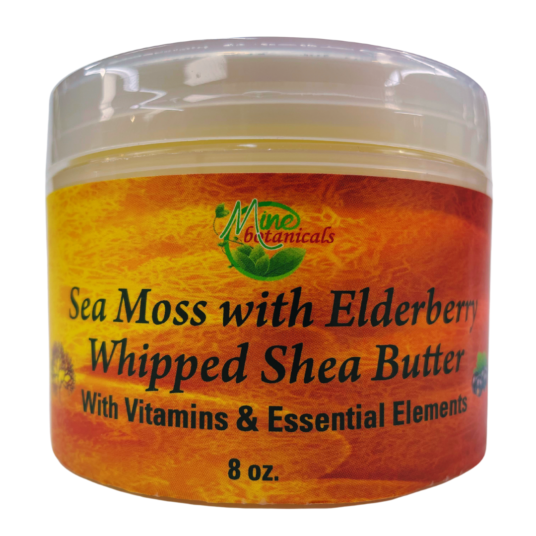 Sea Moss with Elderberry Whipped Shea Butter Mine Botanicals